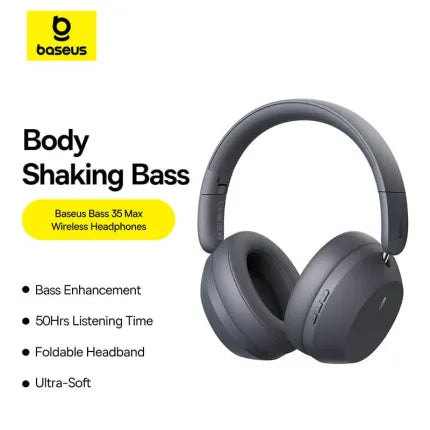 Baseus Bass 35 Max Wireless Headphones - Techgadz