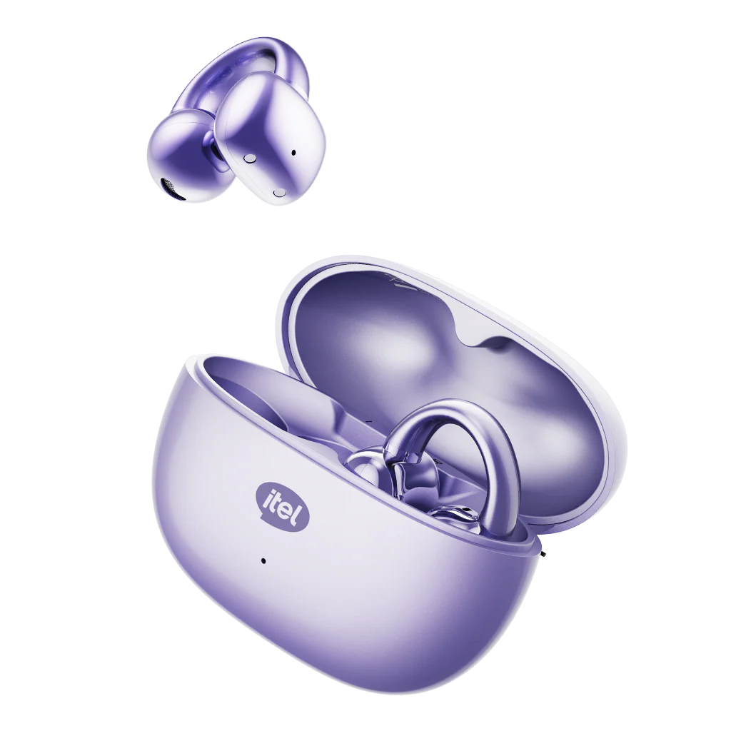 Itel BudsFit 5 BT version 5.4 Environment Noise Cancellation Wireless Earbuds