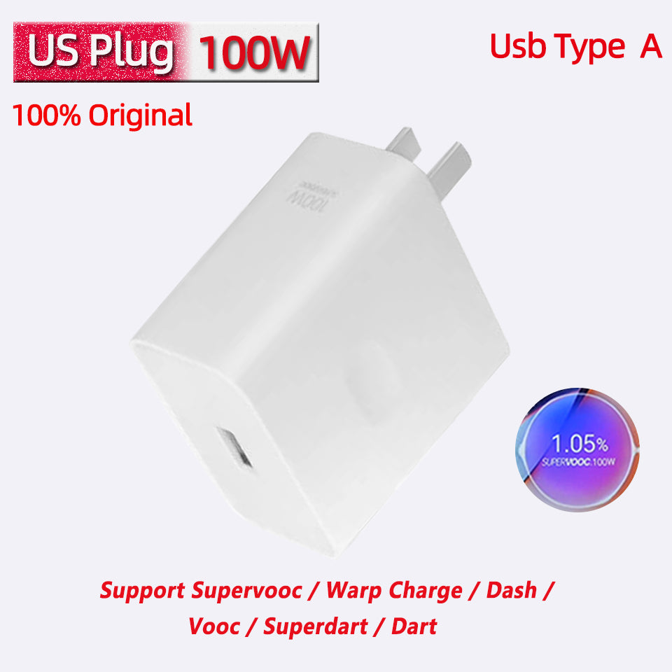 Oneplus 100W Supervooc Charger Interface- Type-A - Techgadz