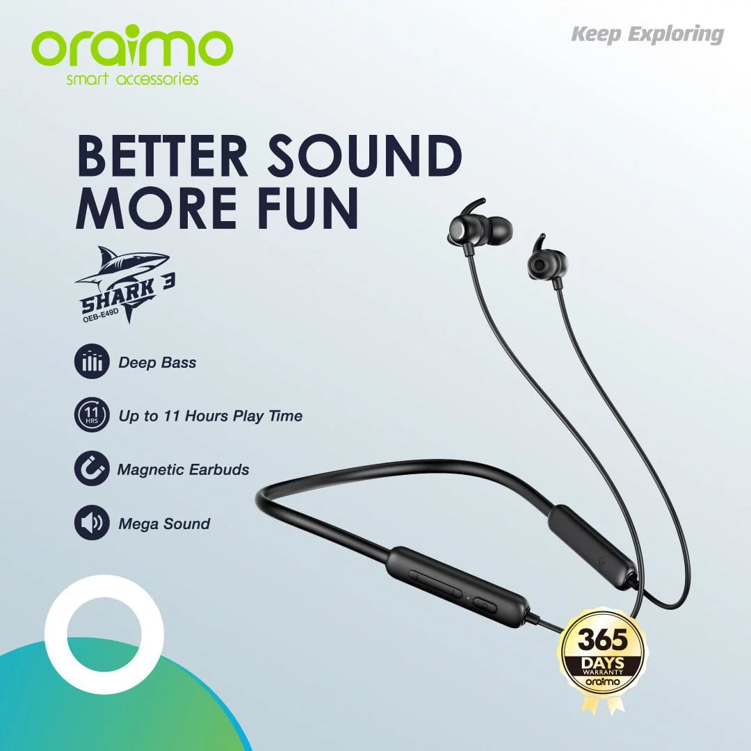 Oraimo Shark 3 Wireless Neckband OED-E49D