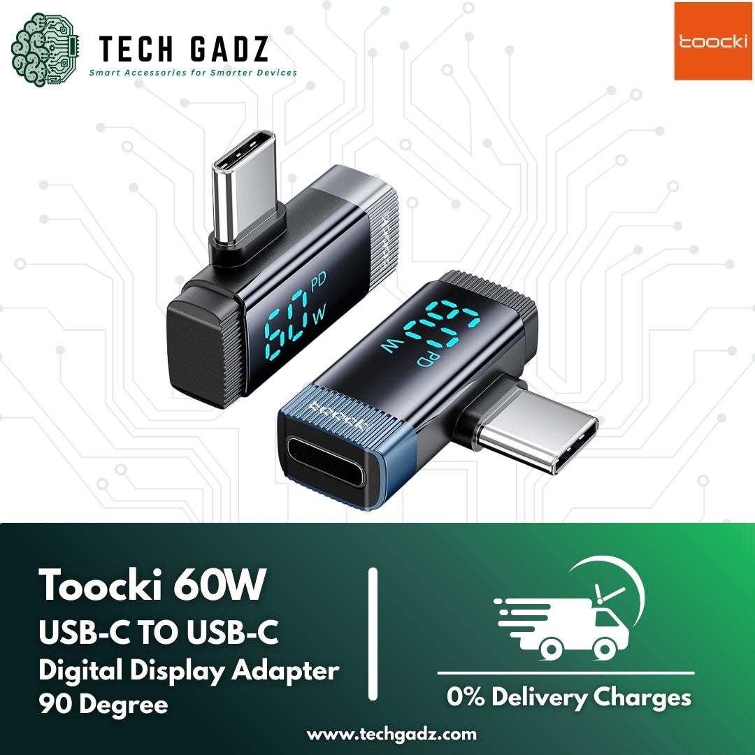 Toocki Digital Display 60W Type-C to Type-C OTG - Techgadz