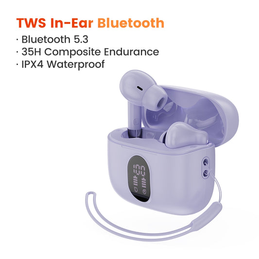 Toocki Hi-Fi Stereo TWS Wireless Earbuds 5.3version HE-058B - Techgadz