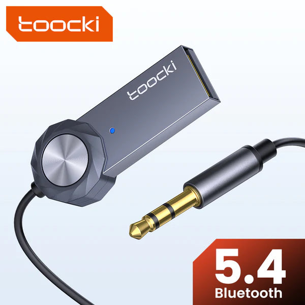 Toocki Bluetooth USB to 3.5mm Car Audio AUX Kit 5.4 Version - Techgadz