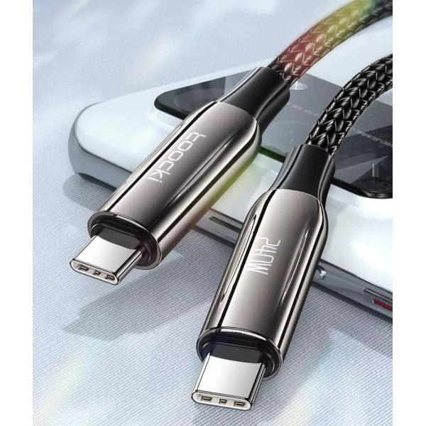 Toocki Crystal 240W Fast Charge Cable (USB-C to USB-C) - Techgadz