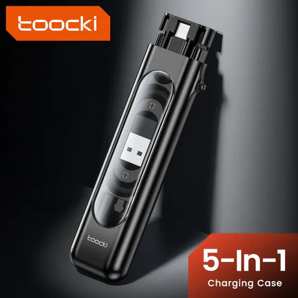 Toocki Mirror Multi-function Data Cable Charging Box 5 in 1 - Techgadz