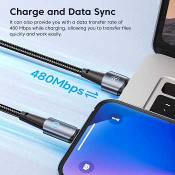 Toocki PD 20W Fast Charge Cable High Density Weaving (USB-C to Lightning) - Techgadz