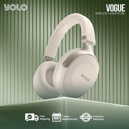 Yolo Vogue Y-510 ANC Wireless & Wired Headphone 40mm Large Bass Boost