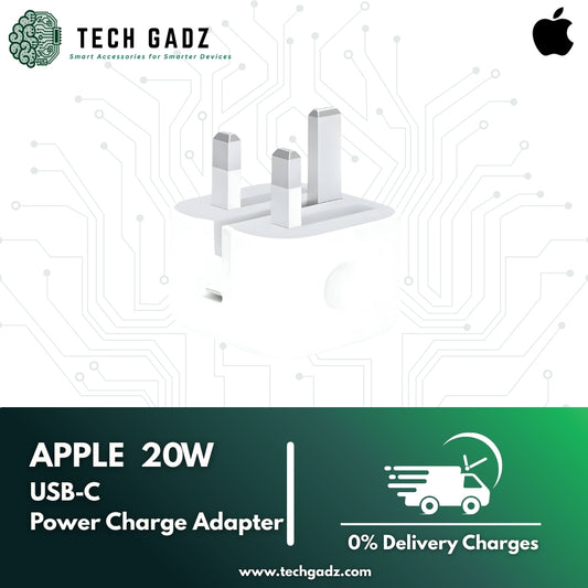 Apple 20W USB-C Power Adapter (Charger) With 12 Months Warranty - Techgadz