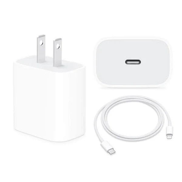 Apple PD 20W (USB-C) Power Adapter with Lightning Cable 2pin  (COMBO) - Techgadz