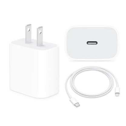 Apple PD 20W (USB-C) Power Adapter with Lightning Cable 2pin  (COMBO) - Techgadz
