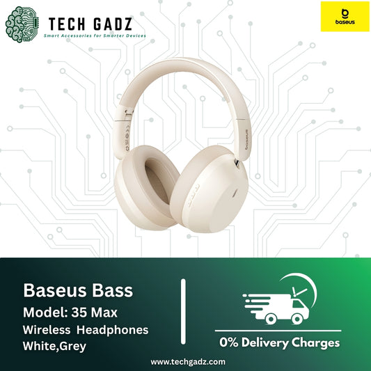 Baseus Bass 35 Max Wireless Headphones - Techgadz