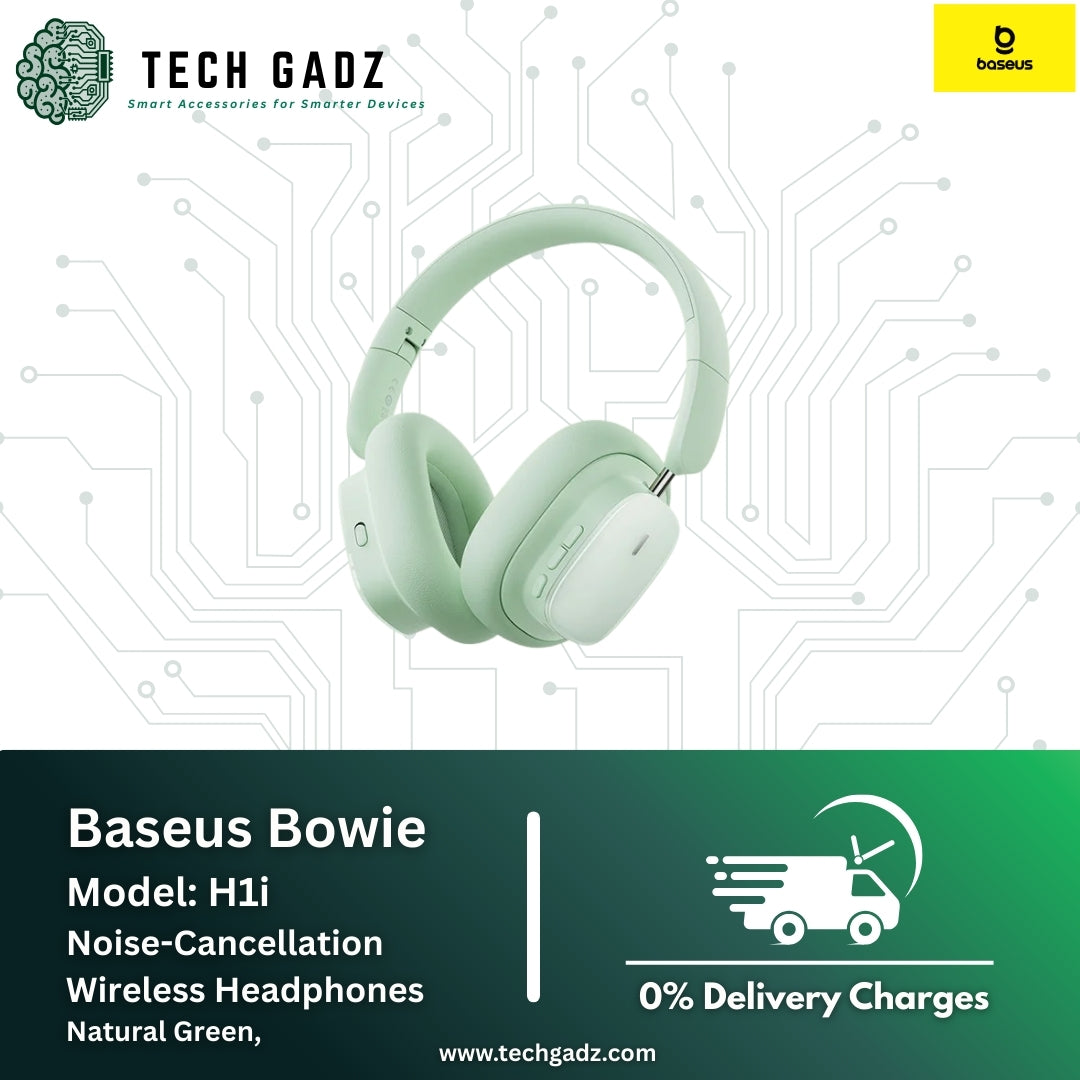 Baseus Bowie H1i Noice-Cancellation Wireless Headphones - Techgadz