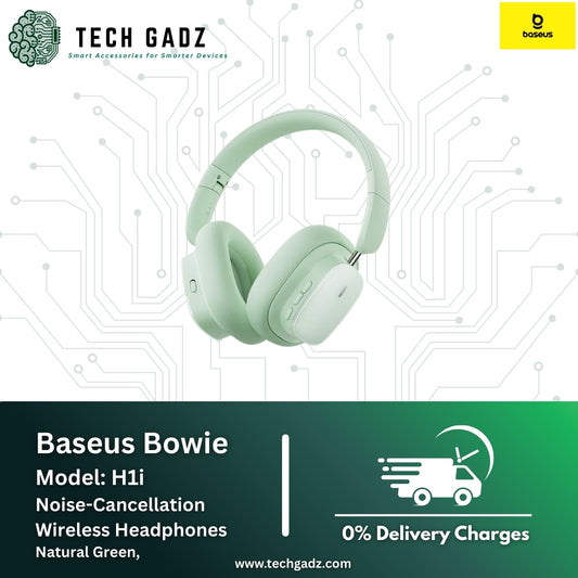 Baseus Bowie H1i Noice-Cancellation Wireless Headphones - Techgadz