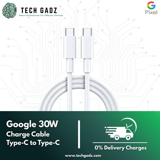 Google PD 30W Fast Charge Cable (Type-C To Type-C) - Techgadz