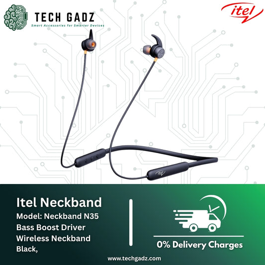 Itel Wireless Neckband N35 Bass Boost Driver