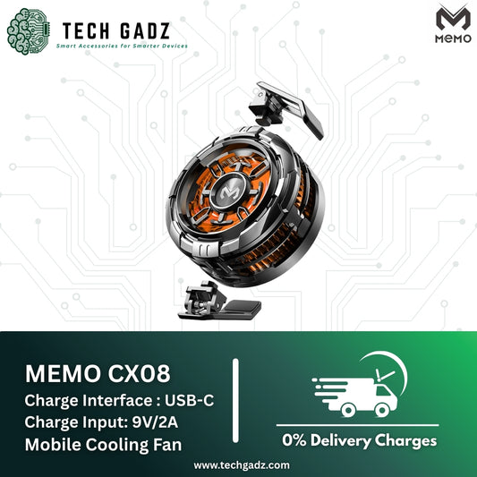 Memo CX08 Frozen Type Mobile Cooling Fan - Techgadz