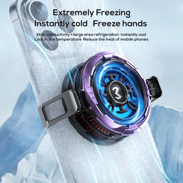 Memo CX08 Pro Frozen Type Mobile Cooling Fan 2 in 1 - Techgadz
