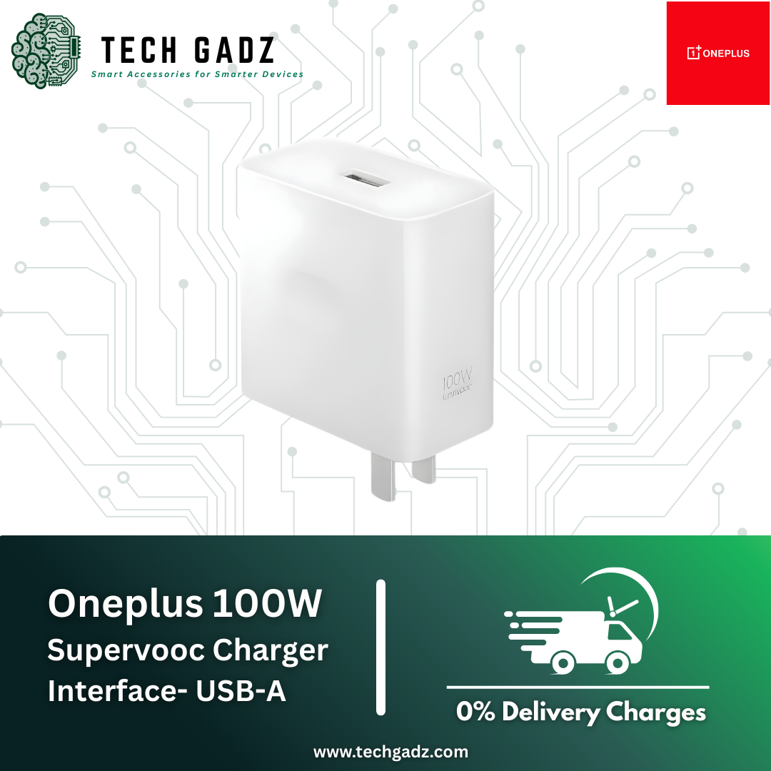 Oneplus 100W  Supervooc Charger Interface- Type-A - Techgadz