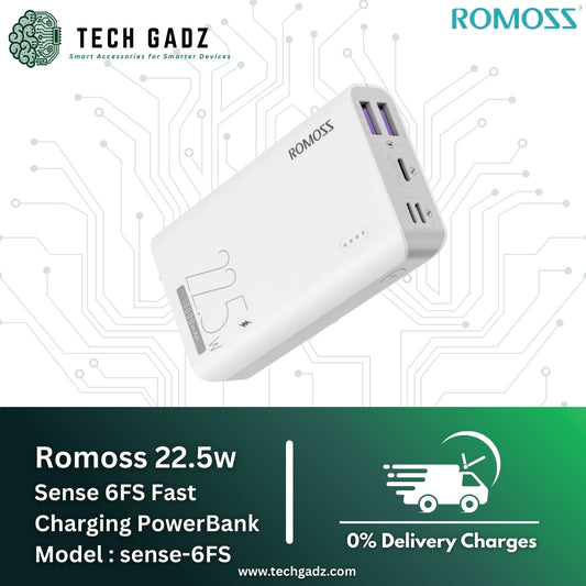 Romoss 22.5W Sense 6FS Fast Charging PowerBank