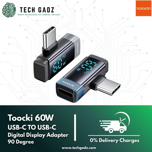 Toocki Digital Display 60W Type-C to Type-C OTG - Techgadz