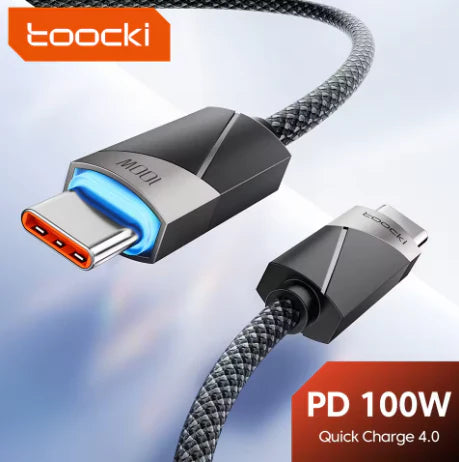 Toocki 100W Smart Power-off Cable (USB-C to USB-C) - Techgadz
