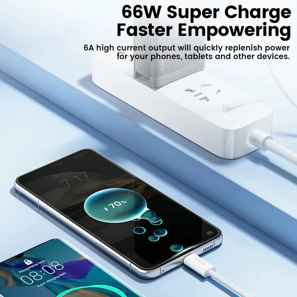 Toocki 6A Fast Charge Cable (USB-A to USB-C) - Techgadz