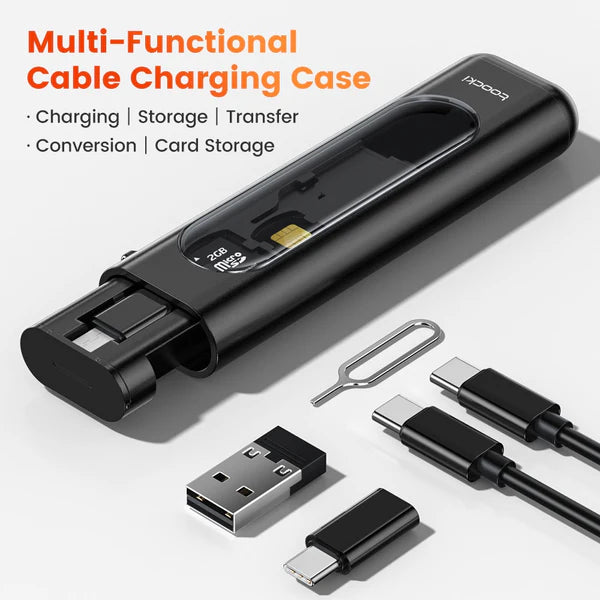 Toocki Mirror Multi-function Data Cable Charging Box 5 in 1 - Techgadz
