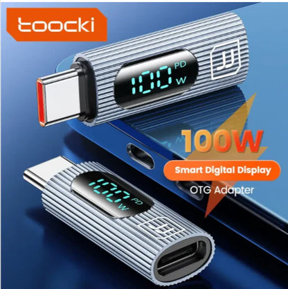 Toocki 100W USB-C to USB-C Digital Display Adapter