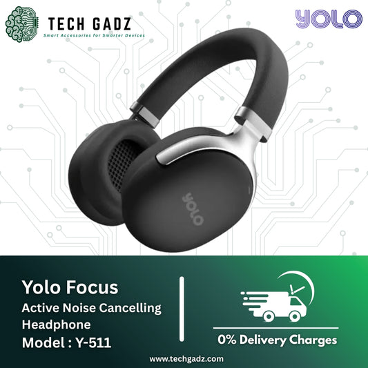 Yolo Focus Y-511 Active Noise Cancelling Wireless Headphone